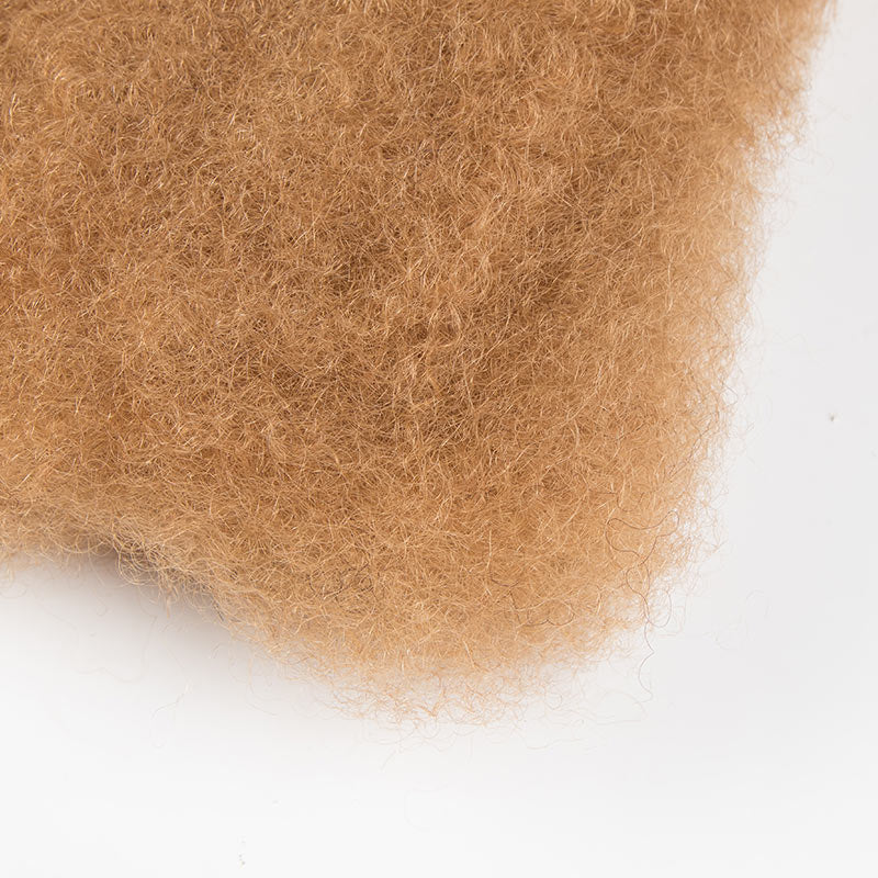 QVR Honey Blonde Color Afro kinky Bulk Hair Extensions For Braiding Dreadlock Human Hair