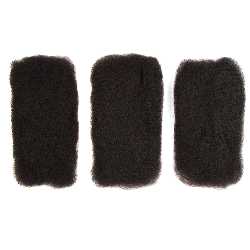 QVR Type 4C Afro Kinky Bulk Braiding Human Hair Extensions For Black Women