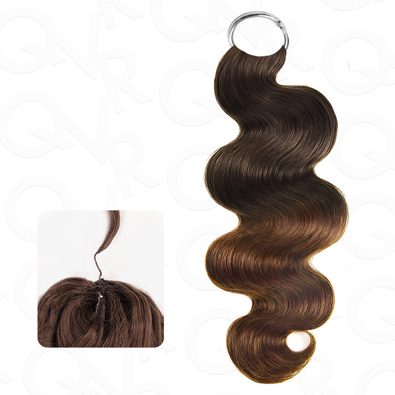 QVR Soft Feather Crochet Hair 3 Packs Small Kinky Curly Machine Made Human Hair Extension