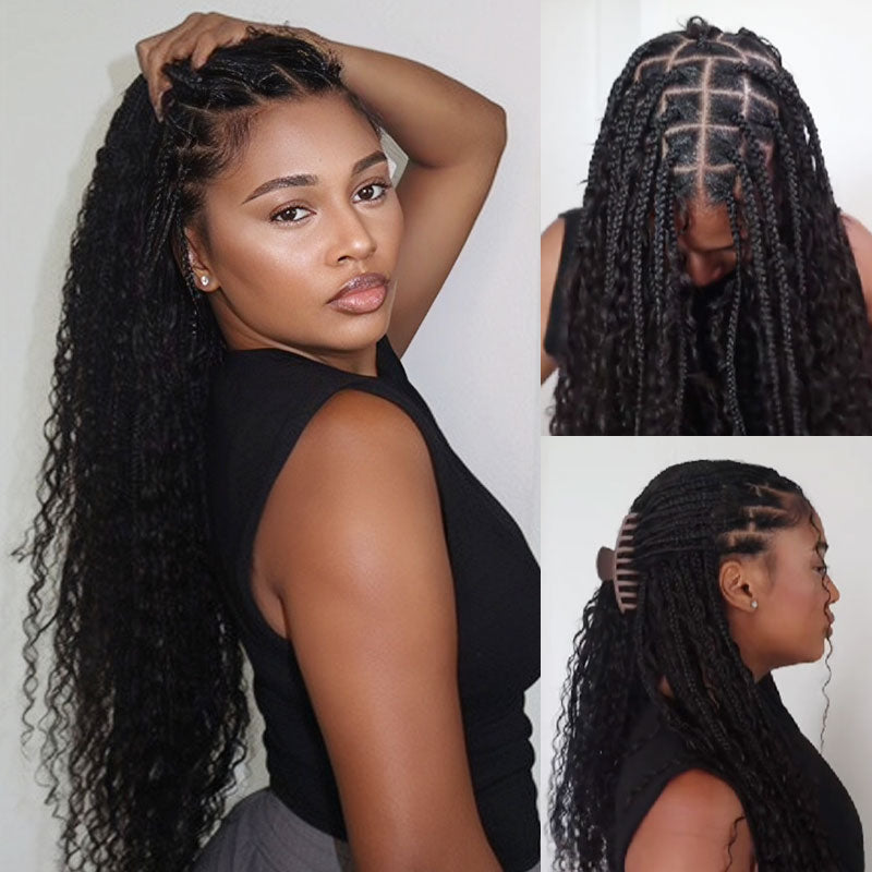 QVR Body Wave Bulk Hair Extensions for Boho Knotless Braiding