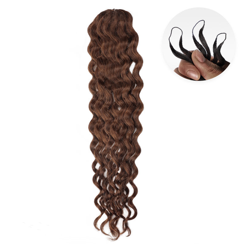 QVR 1 Pack Muti-Color Water Wave Crochet Braid Human Hair Extensions