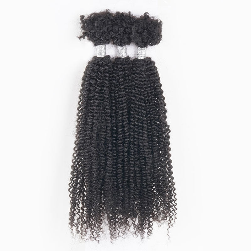 QVR Ombre T2/350 Afro Kinky V Bulk for Kinky Twist Crochet Braiding Hair