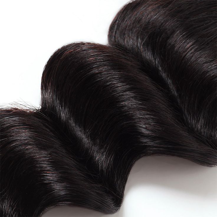 QVR Loose Deep Wave Human Hair Weaves 3 Bundles