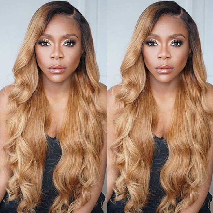 QVR 1B/27 Ombre Color Wig 13x4/4x4 Transparent Lace Frontal Wig Human Hair Wigs 180% Density
