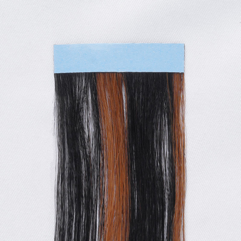 QVR Highlight 1B/30 Tape in Hair Extensions Long Straight Skin Weft Human Hair