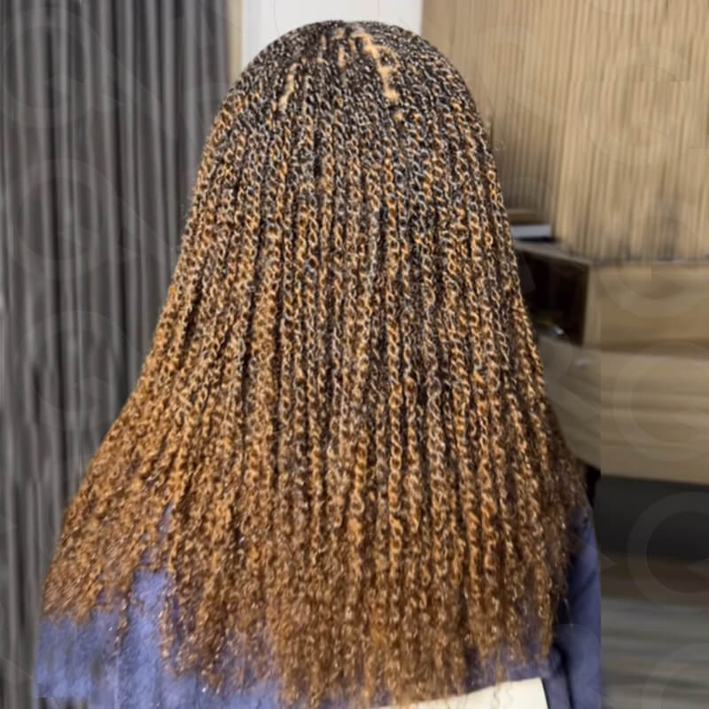 QUICK SHIP|Mixed Color #4/30 Afro kinky Bulk Human Hair Extensions