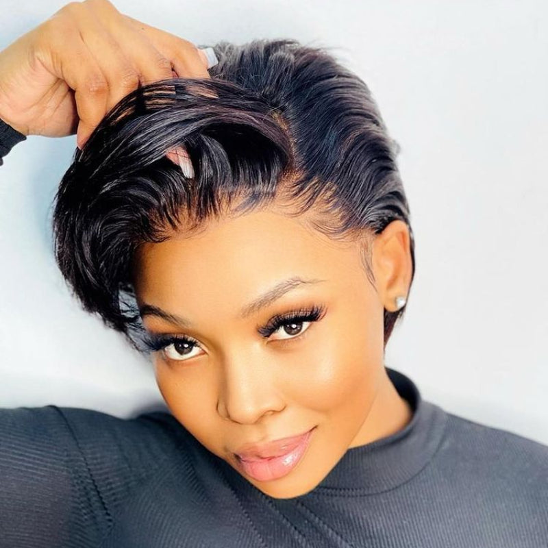 Boss Lady Side Part Pixie Cut Wigs