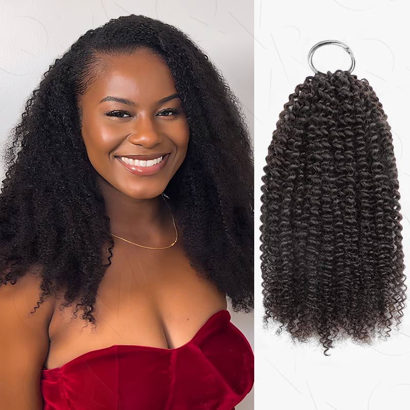 QVR Water Wave Crochet Hair Natural Black Machine Made Feather Human Hair Extension