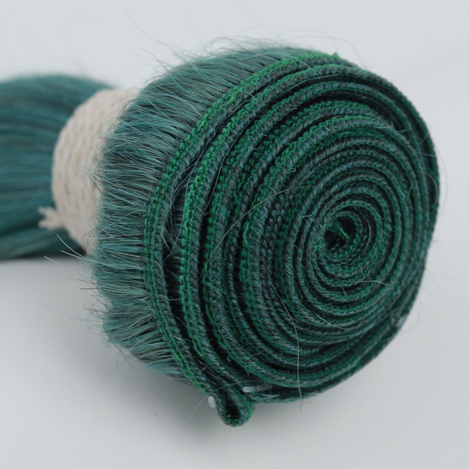Queen Remy Human Hair 3 Bundles Straight Hair Weave Jade Green Color