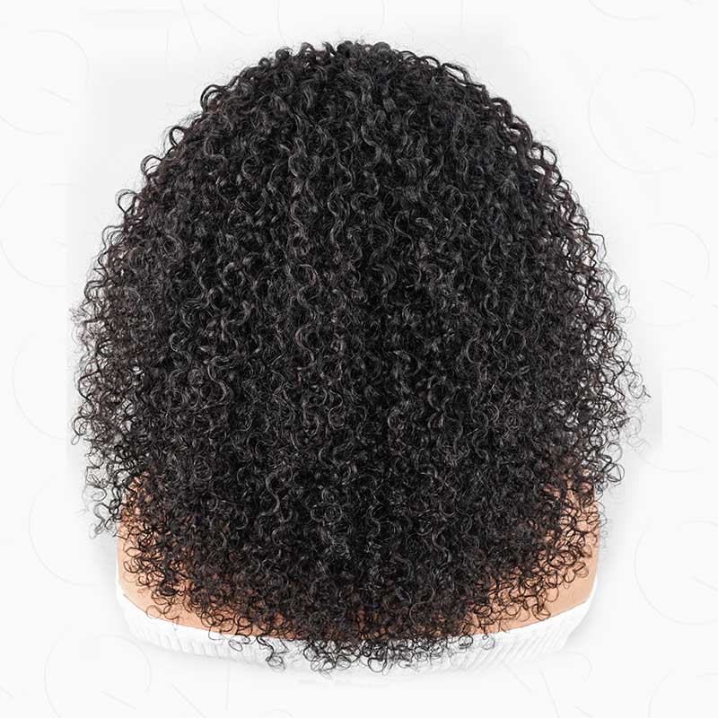 QVR Glueless Half Wig 3 In 1 Twist Curly Human Hair Protective Hairstyle