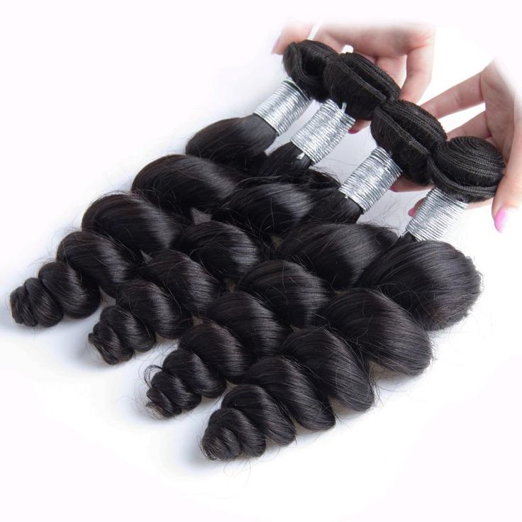 QVR Brazilian Hair Bundles Virgin Human Hair Loose Wave 4 Bundles