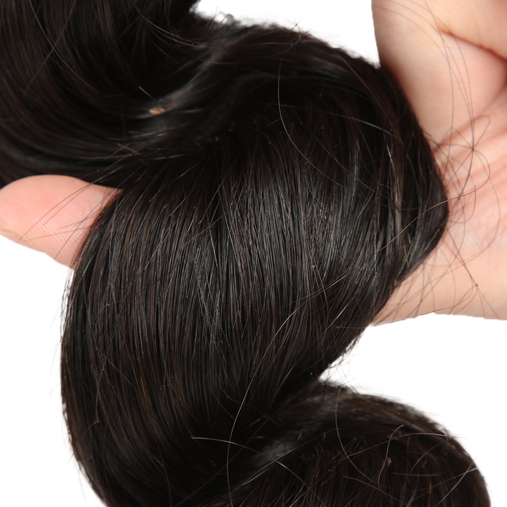 QVR Brazilian Hair Bundles Virgin Human Hair Loose Wave 4 Bundles