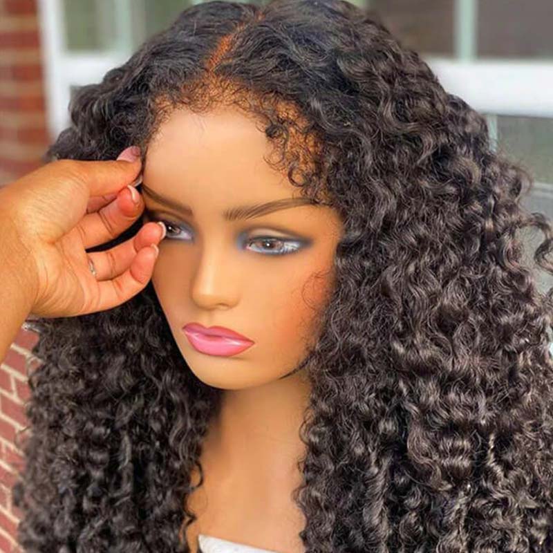 VIP Exclusive|Curly Edge Deep Wave 13x4 HD Transparent Lace Front Wigs With Realistic Hairline