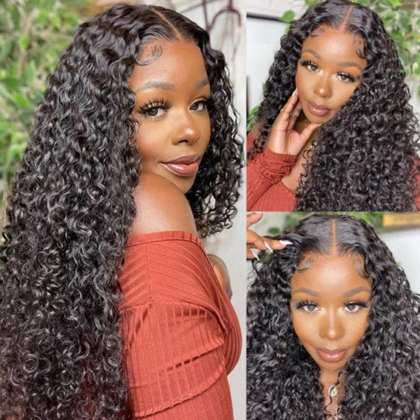 QVR Glueless 5x5 HD Lace Closure Curly Human Hair HD Wig Undetectable Lace